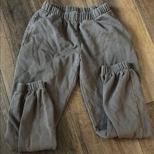 Women Gray Jogger Pants Brandy Melville